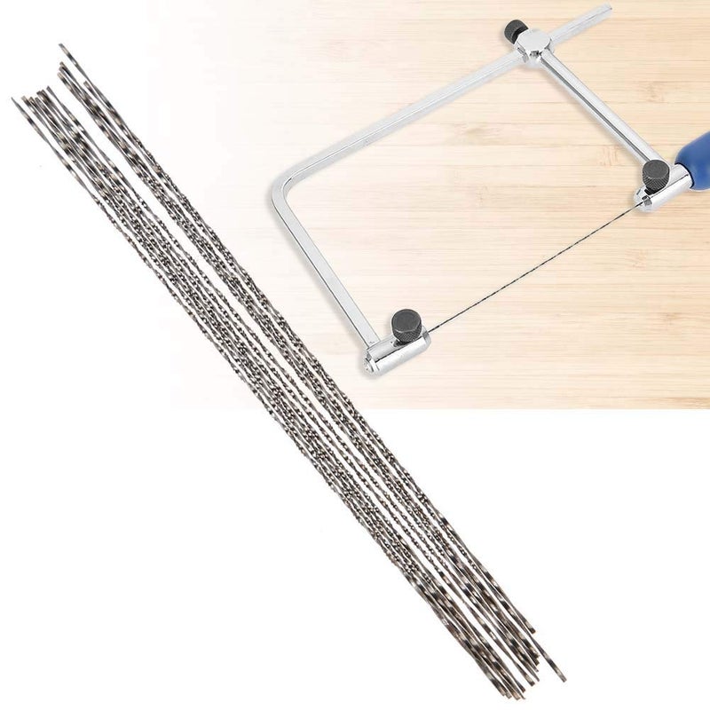 woobles 12 Pieces Scroll Saw Blades with Spiral Teeth for Wood Metal Plastic Cutting Sawing Carve Fits Most of Major Saw Brands Bosch, Makita, etc. (4#) - Image 1